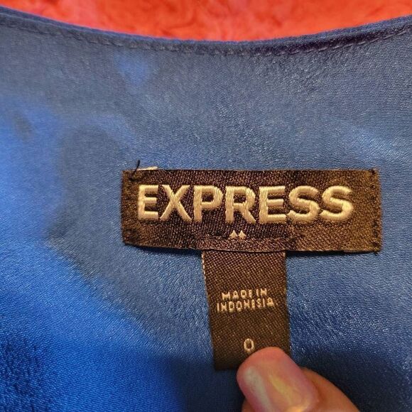 EXPRESS Blue Women's Romper Size 0 - Picture 5 of 7